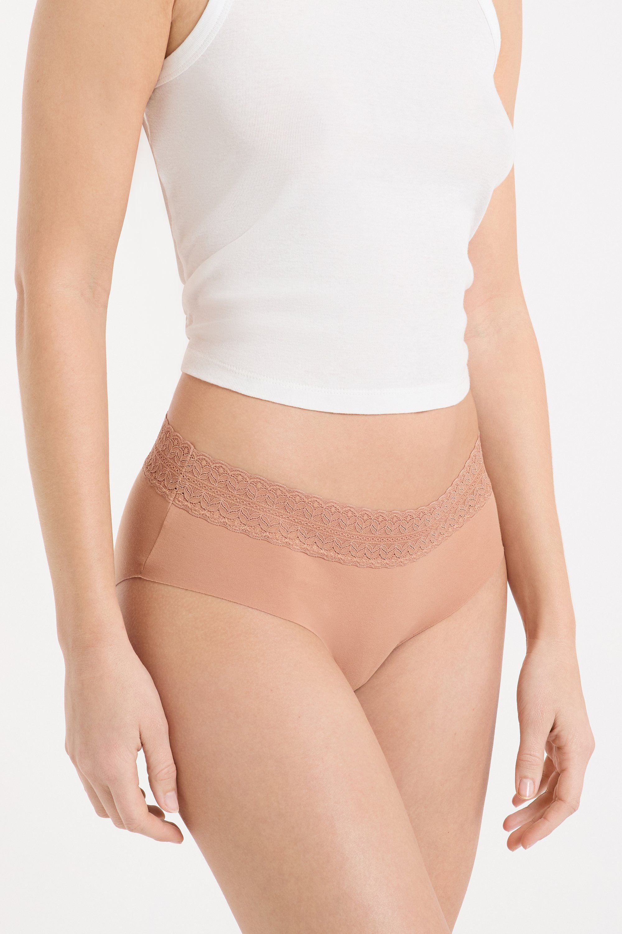 Cotton Boyshort with Back Seam