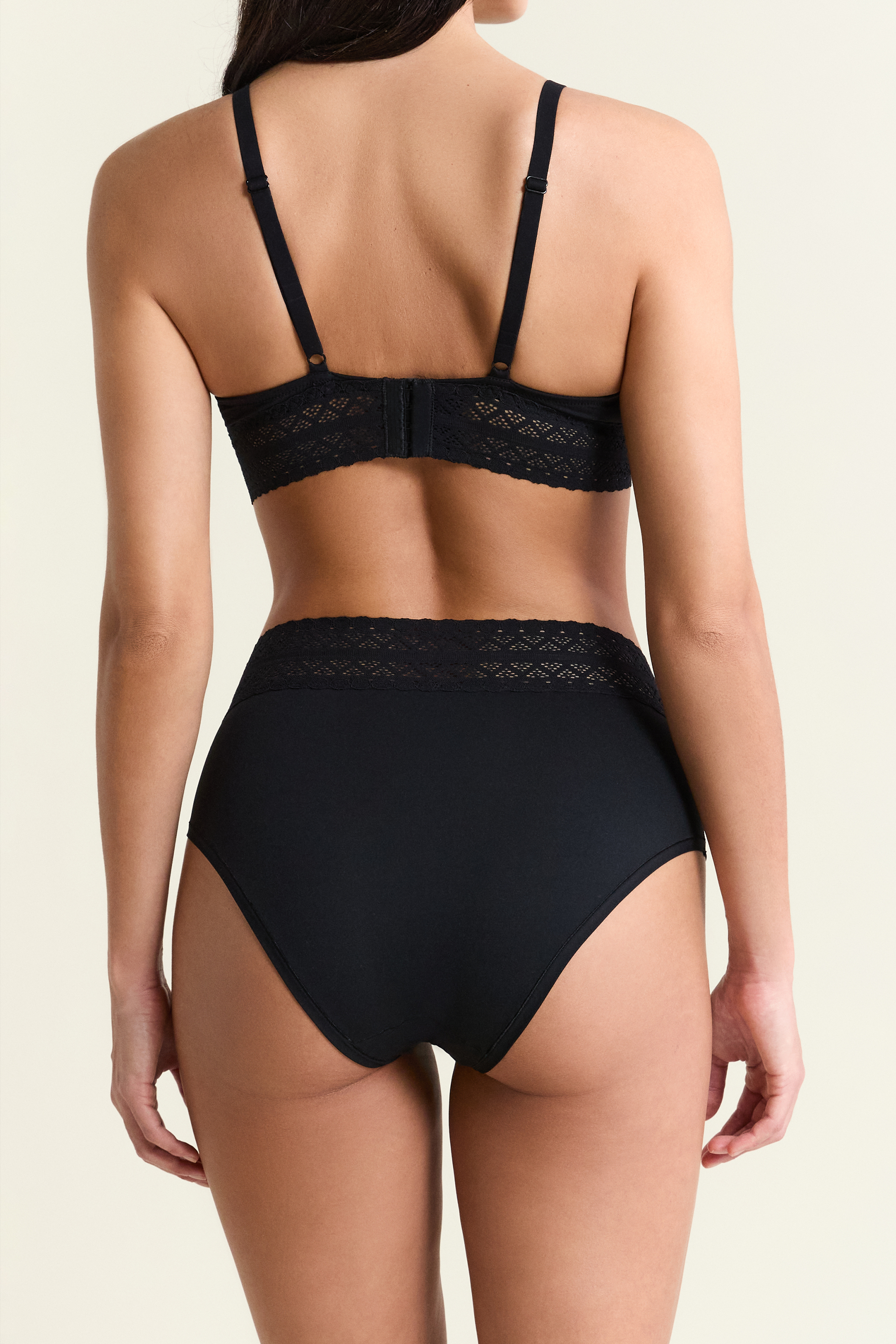 Maternity midi brief with lace details