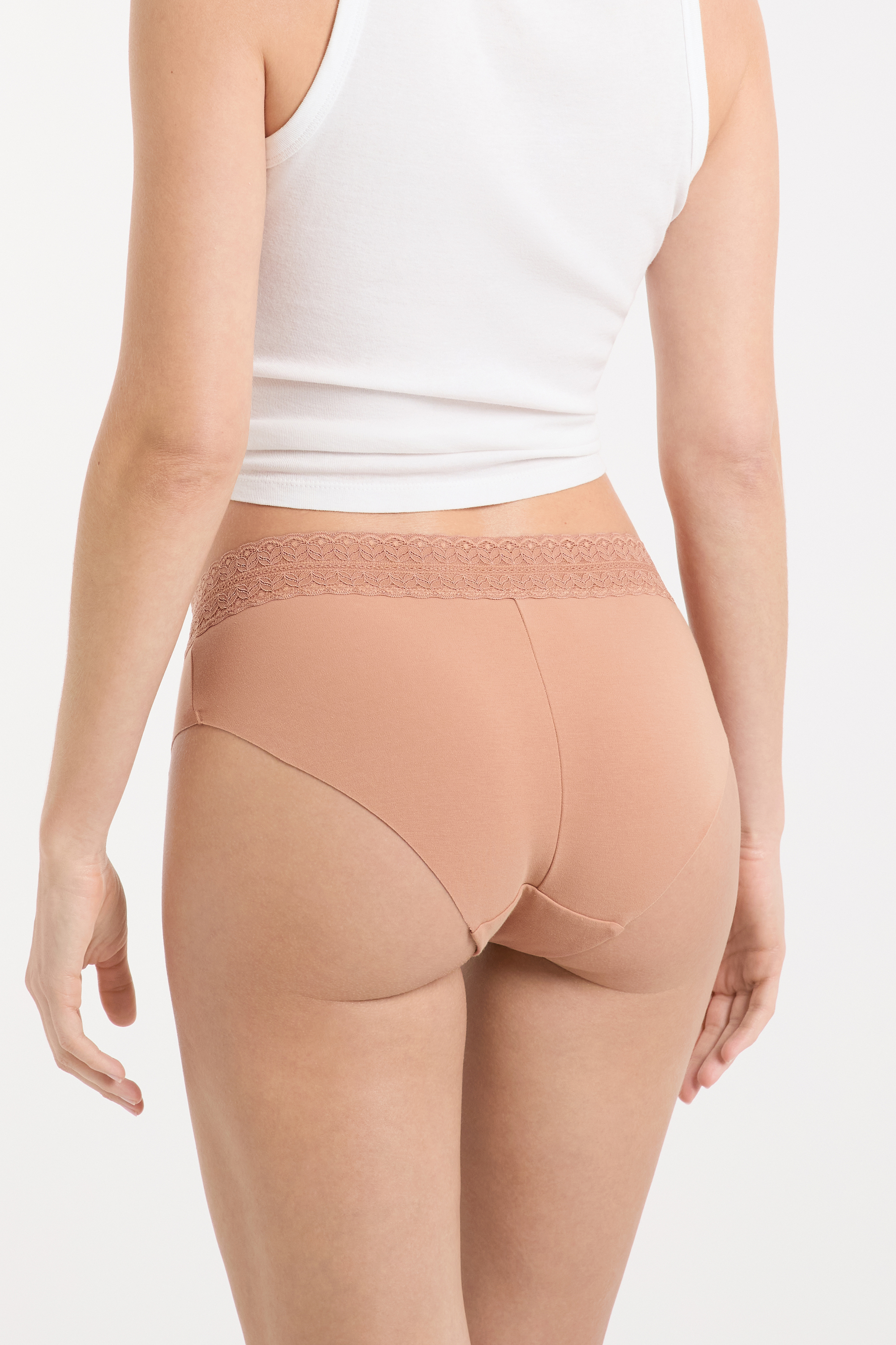 Cotton Boyshort with Back Seam